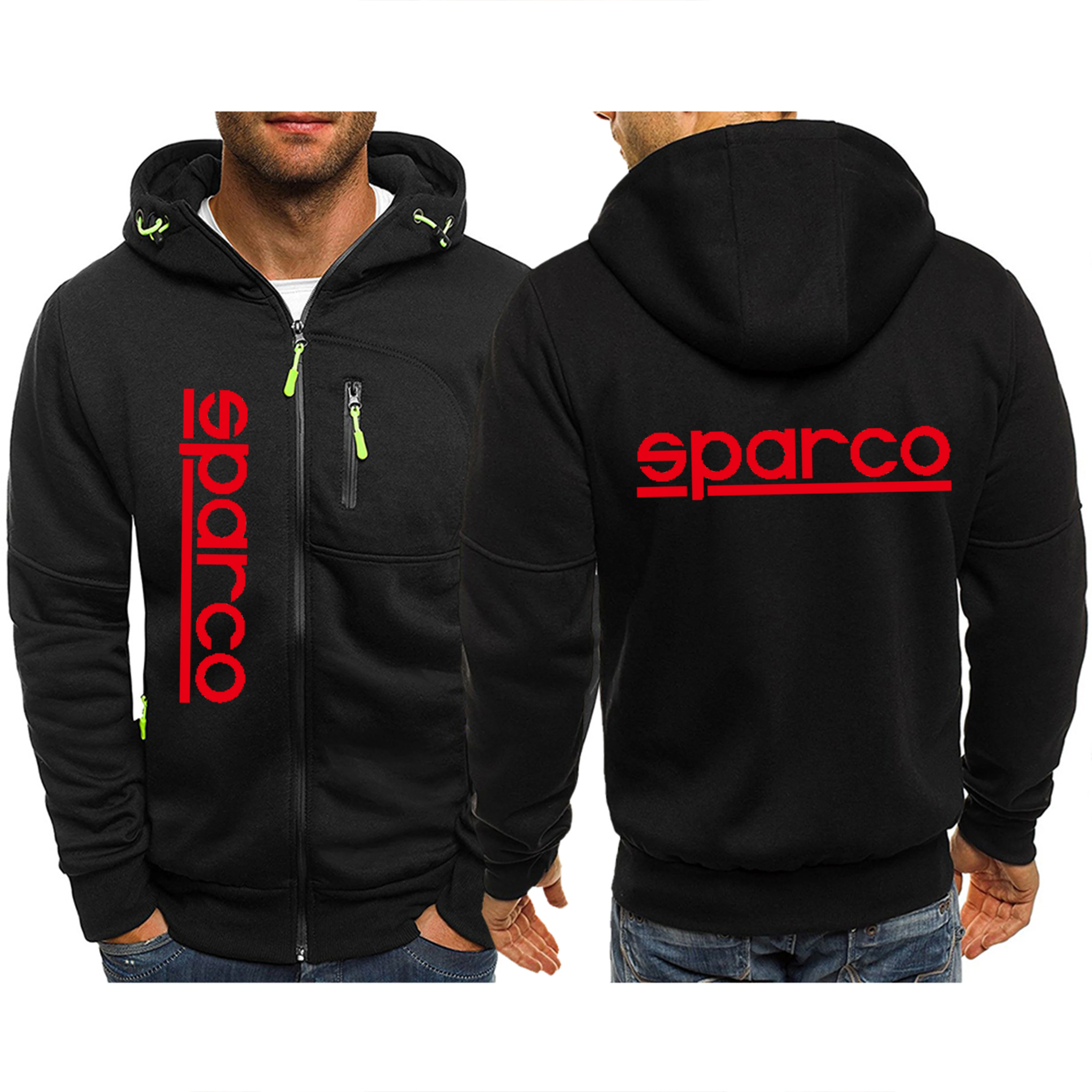 

Весна-Осень 2022, мужская куртка с капюшоном Sparco, спортивная куртка, повседневная мужская Спортивная одежда на молнии, модные куртки для мужчи...