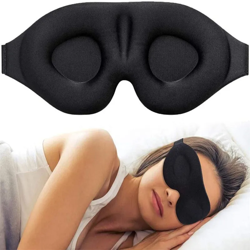 

Sleep Mask for Men Women 3D Contoured Cup Sleeping Mask & Blindfold Memory Foam Night Sleep Mask 100% Blackout Eye Mask