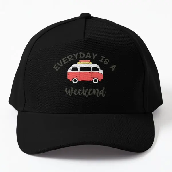 

Funny Everyday Is A Weekend Baseball Cap Hat Snapback Fish Outdoor Solid Color Bonnet Women Sun Casquette Sport Boys Hip Hop