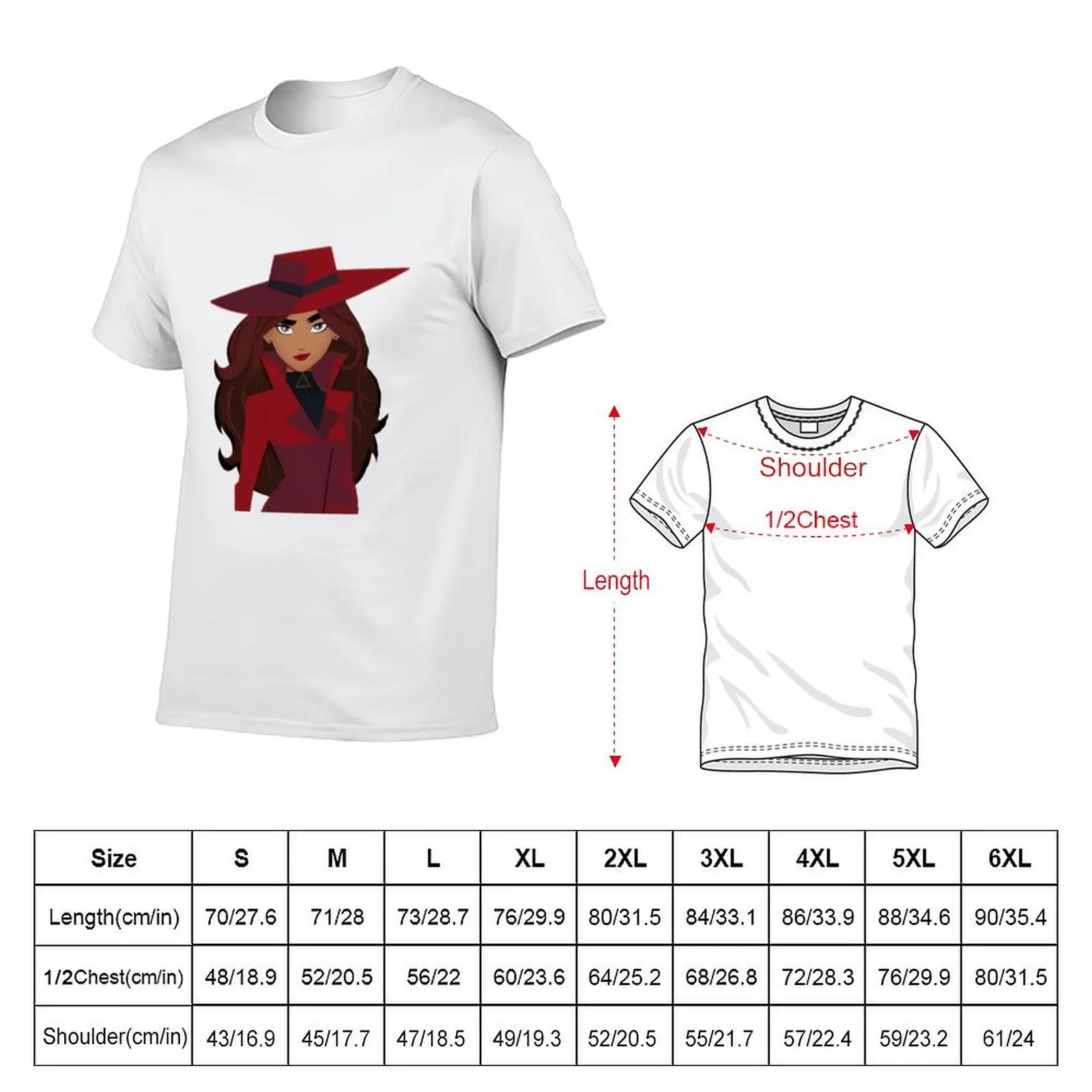 Фото Футболка Carmen Sandiego, хлопковые футболки, мужские футболки из 100% хлопка, футболки из 100% хлопка с принтами, футболка №2