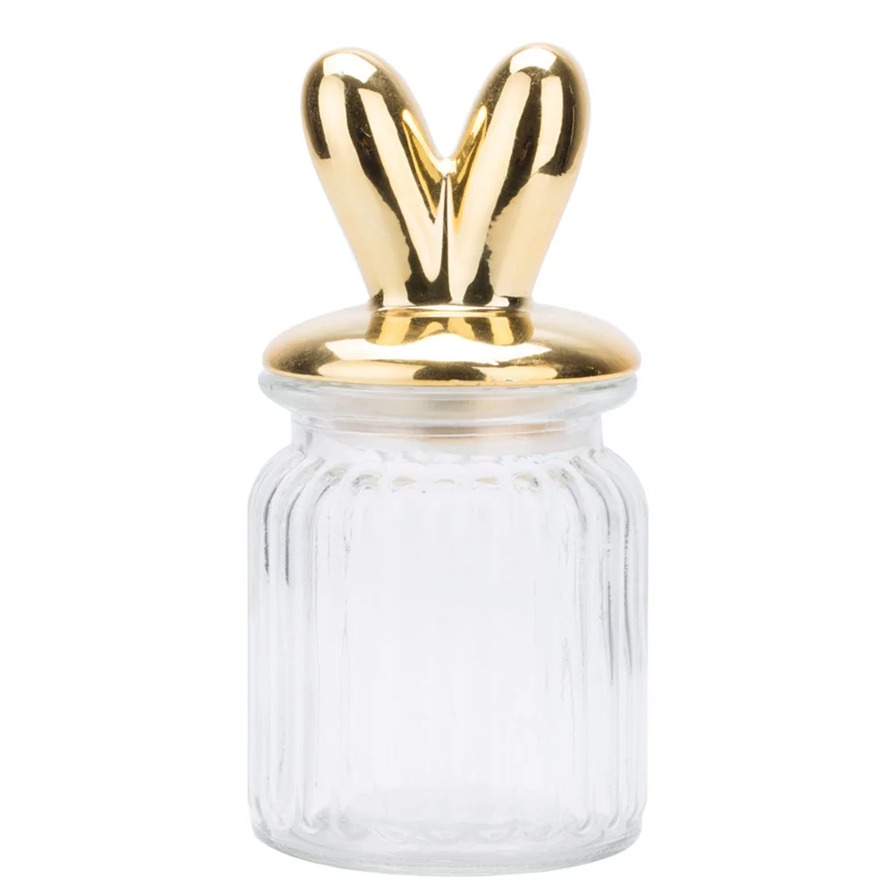 

Glass Jar Lid Storage Containers Terrariums Decorative Jars Lids Candy Snack Food