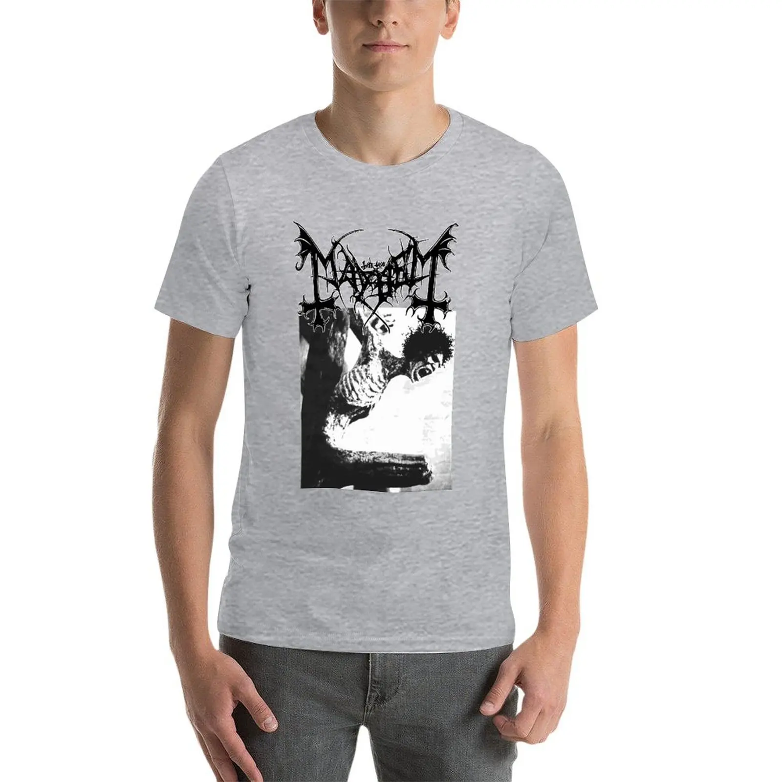 

Mayhem - Burzum Emperor Death Metal Band Oversize T Shirts Personalized Mens Clothing Short Sleeve Streetwear Large Size Top Tee
