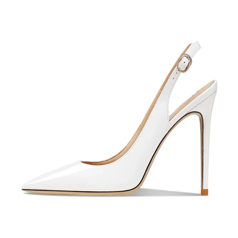 Arden Furtado 2024 летние босоножки из лакированной кожи с острым носком на очень высоком