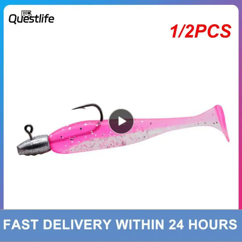 

1/2PCS Goturelot Silicone Soft Bait 12cm 9.5g Jig Wobblers Artificial PVA Swimbait for Bass Pike Fishing Tackle Pesca 2023 New