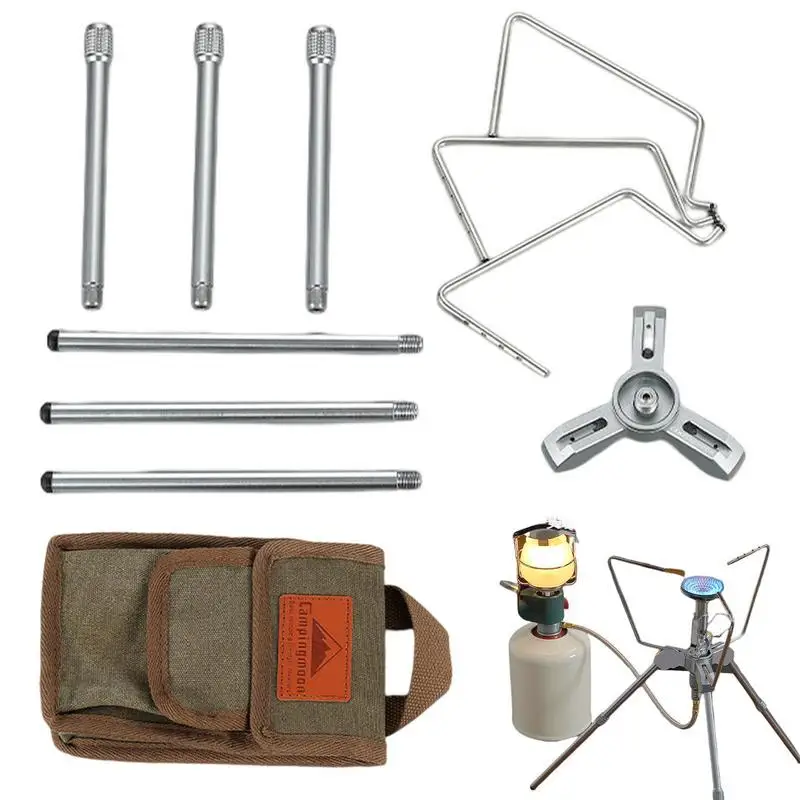 

Camp Cassette Stove Aluminum Alloy Outdoor Furnace Camp Stove Outdoor Furnace Camp Stove With Expandable Stand& Carrying Bag