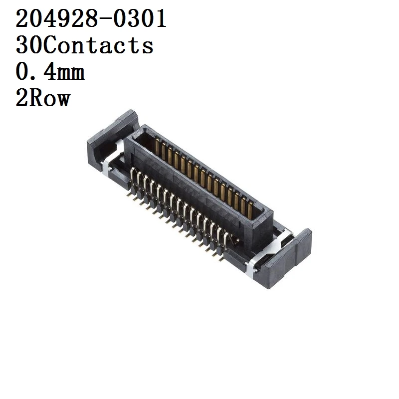 

Разъем MOLEX 204928-0301, штыревой разъем, 0,4 мм, 2 ряда, 30 контактов, игловое сиденье для платы 1 unids/lote