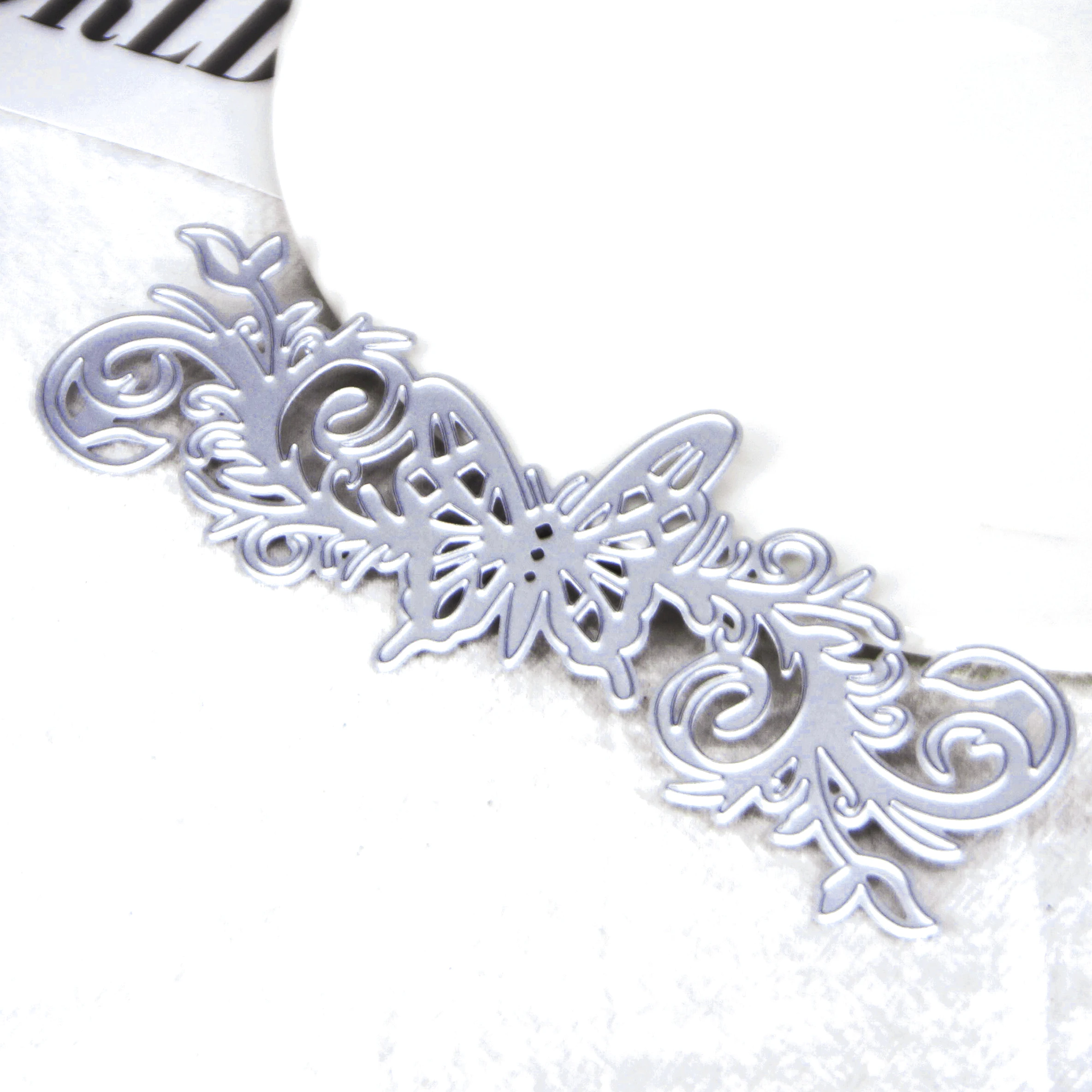 Штамп для вырезания лозы в форме бабочки уплотнение скрапбукинга сделай сам