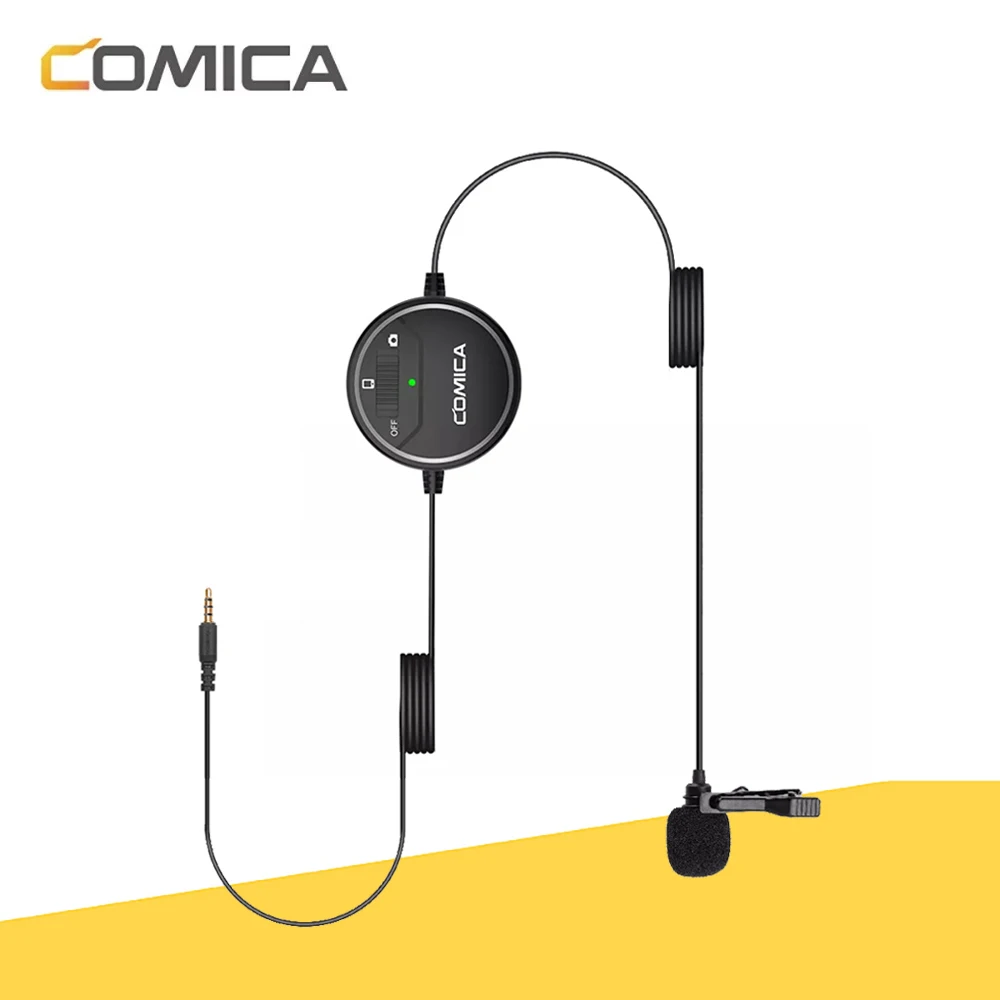 

Микрофон петличный Comica SIG.LAV V03, конденсаторный всенаправленный микрофон 3,5 мм для смартфонов и камер