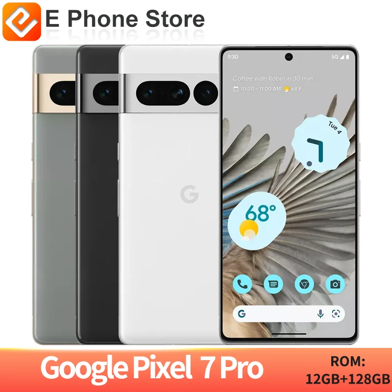 

Google Pixel 7 Pro 5G разблокирует 128 ГБ Google Tensor G2 6,7 - дюймовый OLED - экран 50 MP + 10,8 MP 5000 мАч аккумуляторная камера NFC