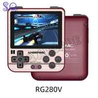 new anbernic rg280v mini handheld game retro game console open sourse system ps1 stereo speakers tf card