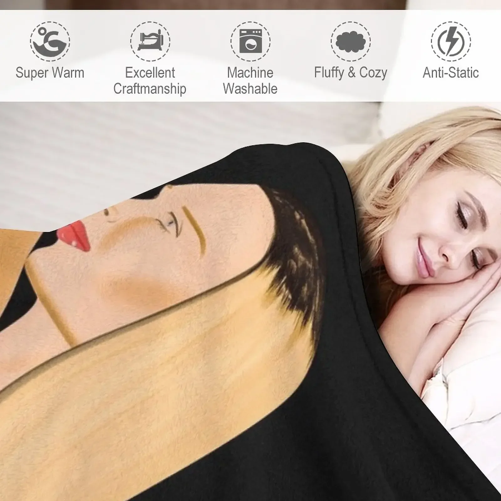 Одеяло для сна с рисунком Алекса Кэти