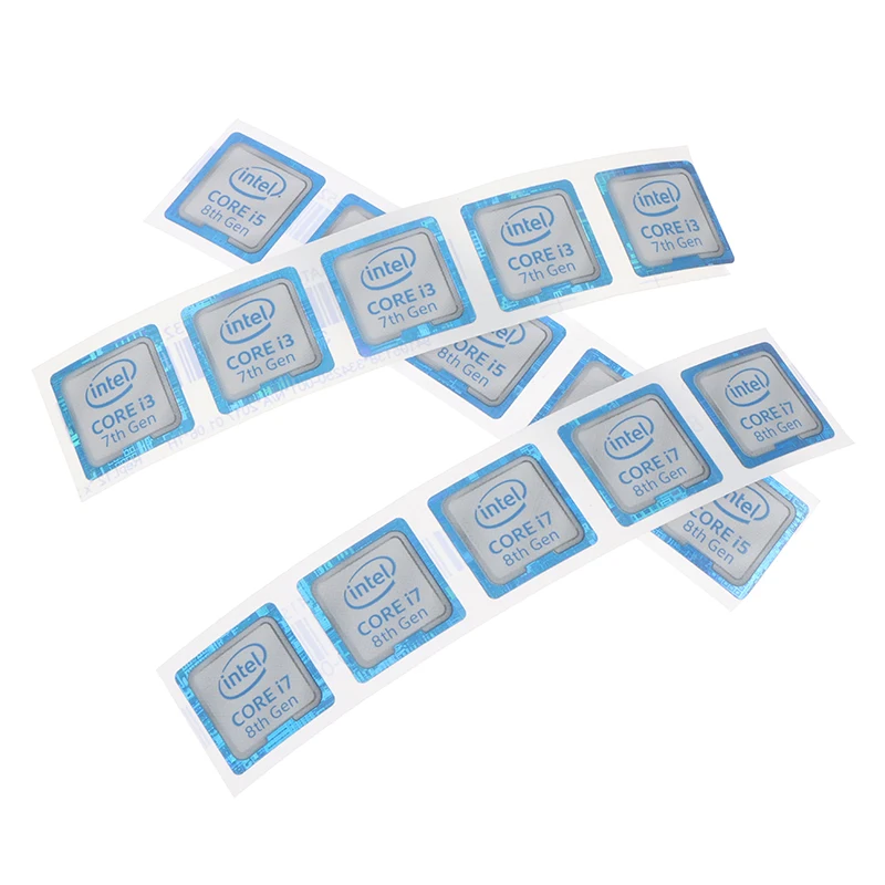 1/5Pcs Label Sticker Laptop Desktop Cpu Xeon Pentium Processor Labe Logo Celeron Intel Core 8th Generation I3 I5 I7 |