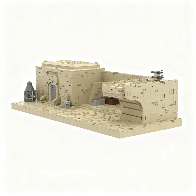 Фото 2693 детали MOC Mos Eisley SWII Revisited Star Battle, модель из строительных блоков, конструктор, рождественский подарок, игрушка на день рождения, 3D-конструктор №3