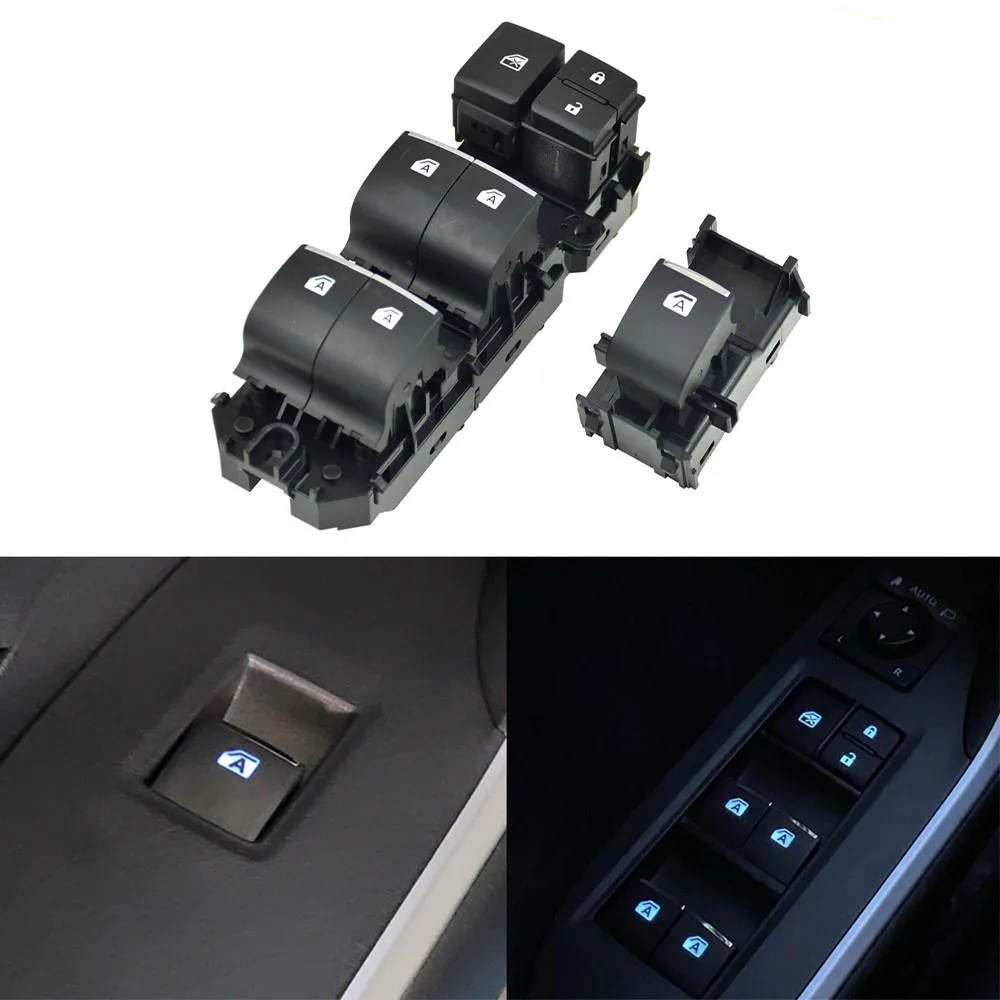 

84040-06070 84040-33170 84040-10020 For Toyota RAV4 2019-2021 Power Window Switch Button Lighted LED Left Driving Backlight