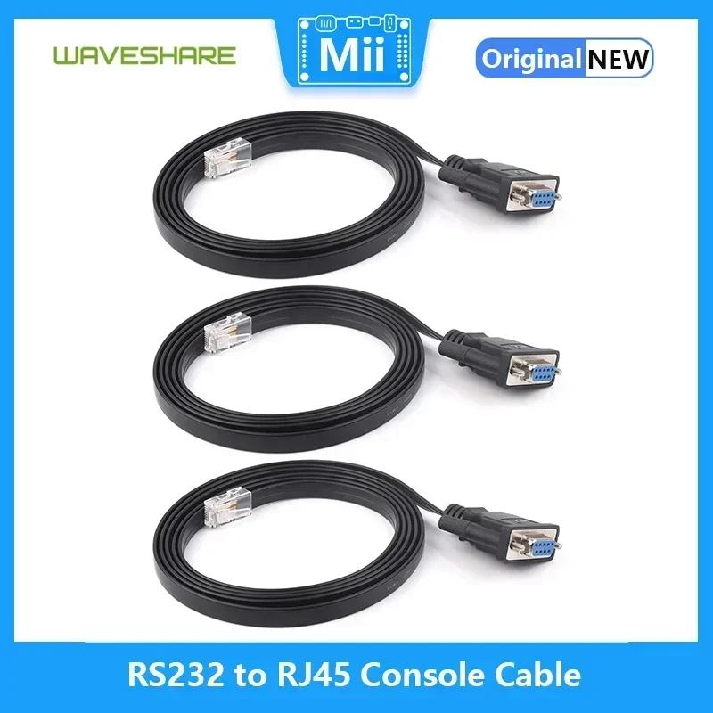 Консольный кабель Waveshare RS232 к RJ45 1 8 м DB9 мама папа для сетевого оборудования 1/3 шт. в