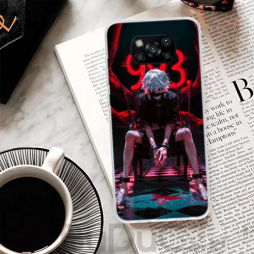 Чехол G-Ghoul Tokyo Kaneki Ken для Xiaomi Poco X7 X6 X5 Pro X4 Gt X3 Nfc F6 телефона F5 F4 F3 M5S M4 M3 M5 Корпус с