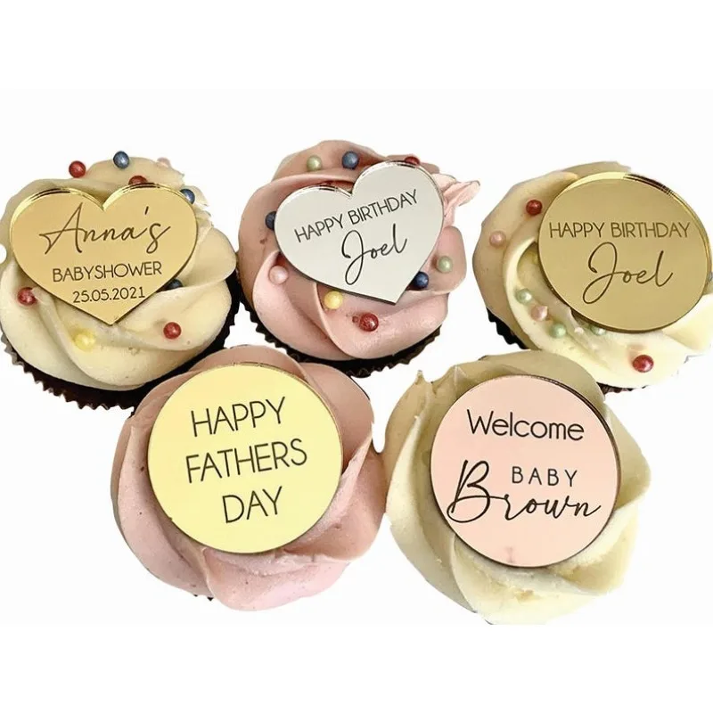 Персонализированные именные топперы для кексов топпер торта подвески декор с