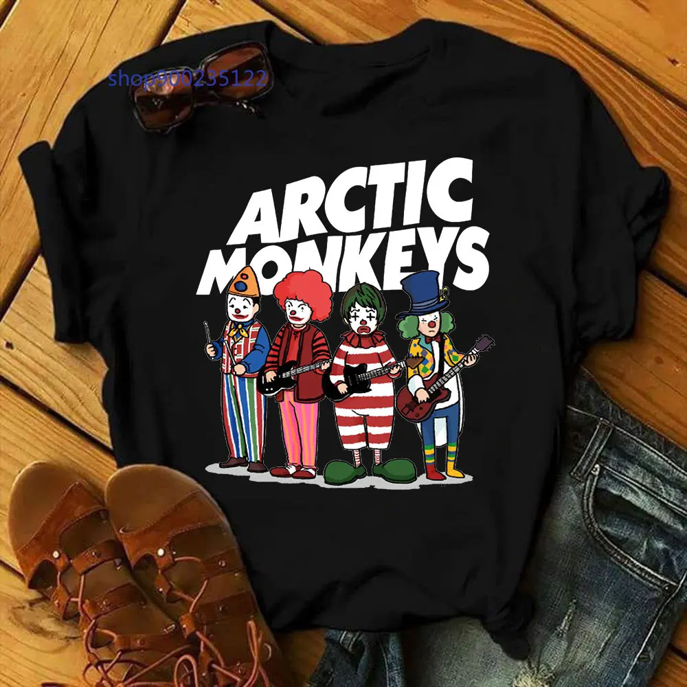 

Arctic Monkeys T Shirt Summer Vintage Women Tops Tee Casual Rock Band T-shirt Hip Hop Hipster Loose Streetwear Female Clothes