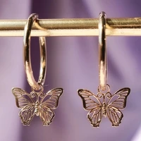 creative butterfly earrings statement drop earrings for women girls cute insect hanging earrings fashion party wedding jewelry