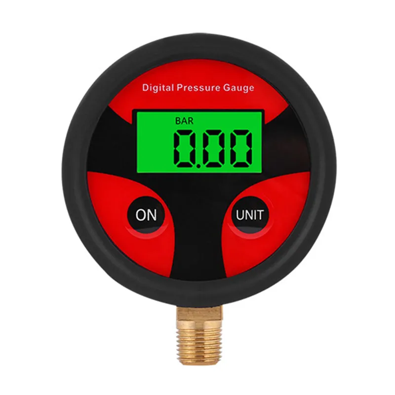 

0-200PSI Digital Air Pressure Gauge Dial Meter Tester Copper Rubber Digital Tire Pressure Gauge 1/8NPT for Car Truck Bike Auto