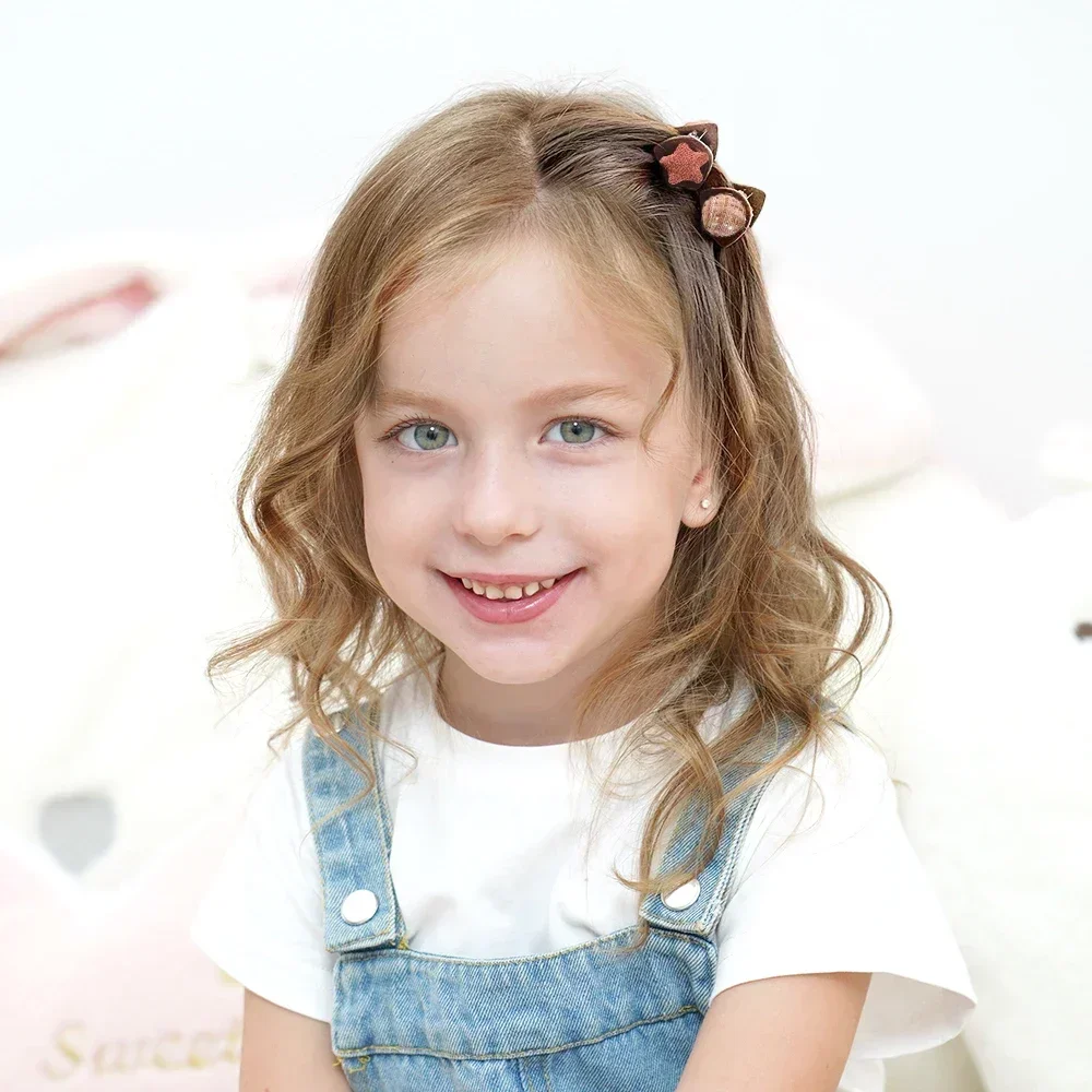 2 шт./партия Детские треугольные заколки для волос с кошачьими ушками