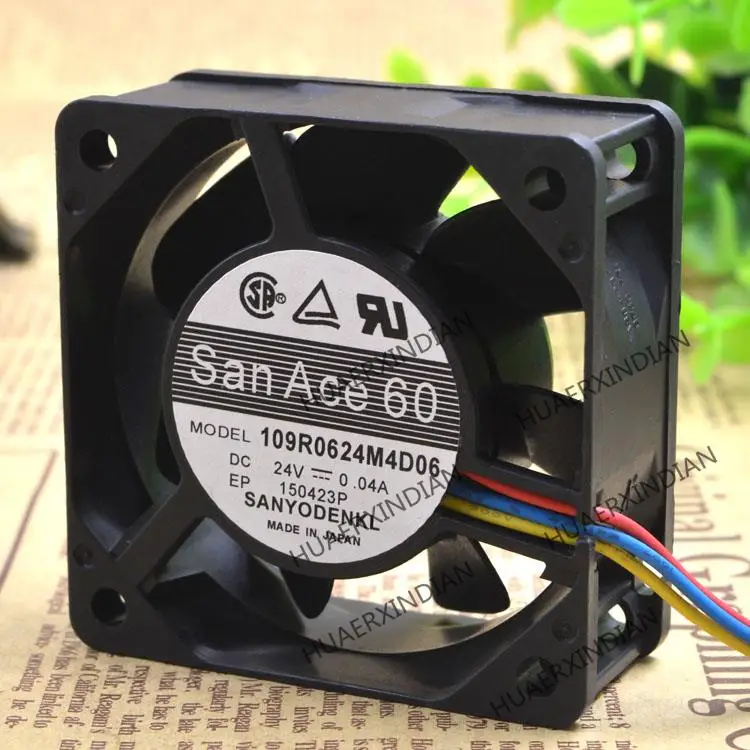 Новый комплект для сборки охлаждающего вентилятора 109R0624M4D06 6025 24 В 0.04A 6 см