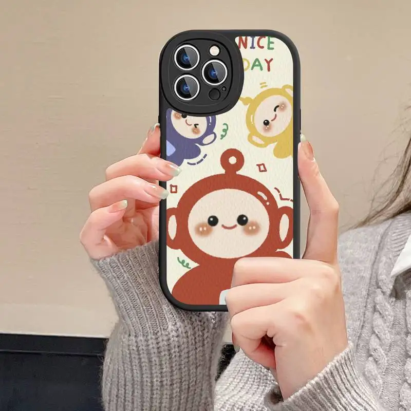Lovely T-Teletubbies Phone Case Hard Leather For iPhone 14 13 12 Mini 11 14 Pro Max Xs X Xr 7 8 Plus