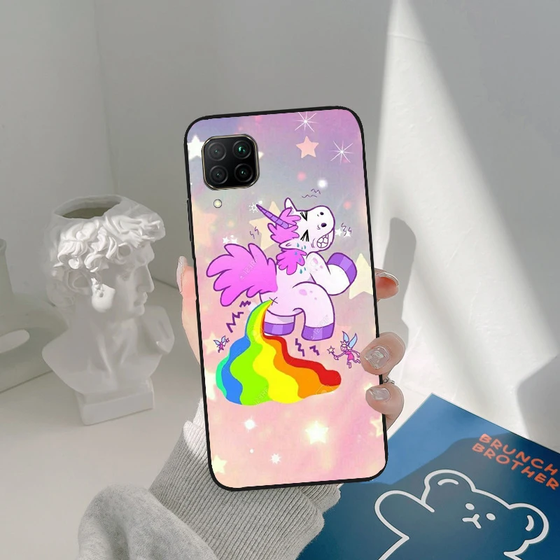Чехол с радужным единорогом для Huawei P30 Pro P20 P40 P50 Mate 20 Lite Nova 5T P Smart 2019 2021 Honor 50 чехол |