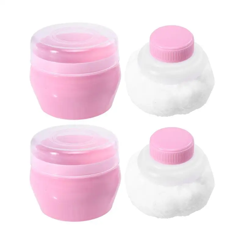 

2 Sets Portable Powder Puff Baby Kids Body Talcum Powder Puff Baby Shower Gift