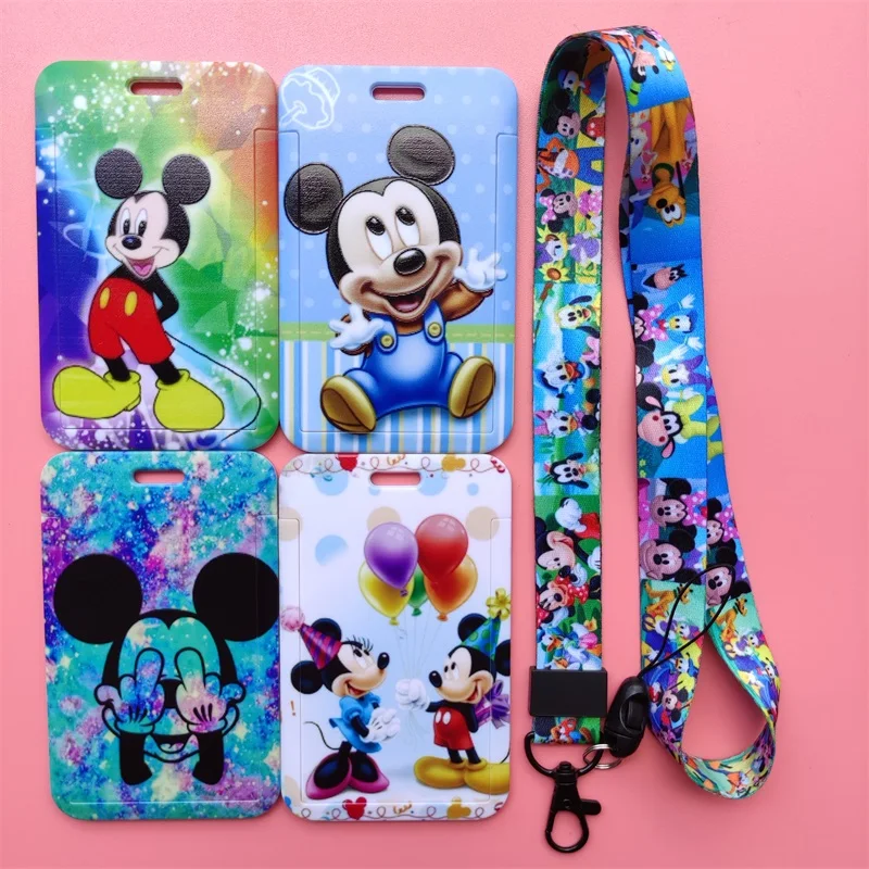 

Disney Mickey Minnie Nurse Id Badge Holder Gift with Cute Neck Lanyard Strap for Women and Men ,capacity:2 Credit Cards
