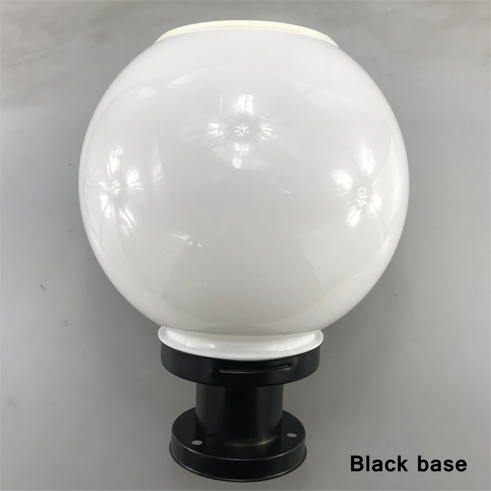 Светодиодный круглый шар из нержавеющей стали солнечная стоечная лампа наружная