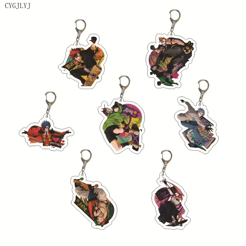 20 шт. SK8 Бесконечность мультяшная фигурка акриловый брелок для ключей вишневый