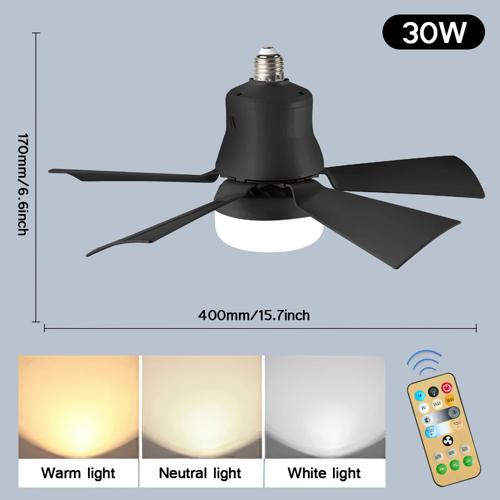 

Потолочный вентилятор с подсветкой LED 3 скорости