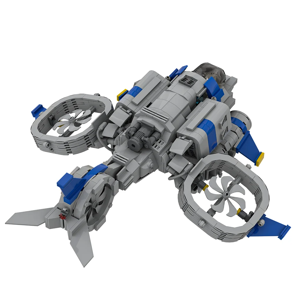 Фото Конструктор Gobricks MOC Starcrafted II: Истребитель Банши, популярная модель из строительных блоков, игрушка для сборки, подарок для детей №1