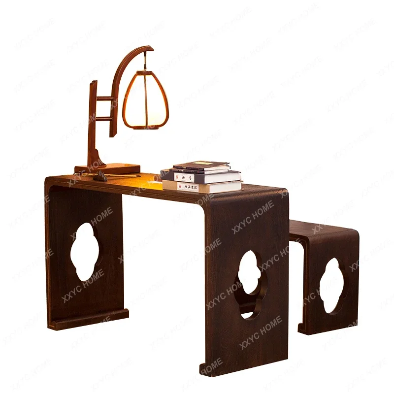 Стол пианино из массива дерева Античная китайская каллиграфия и живопись стул