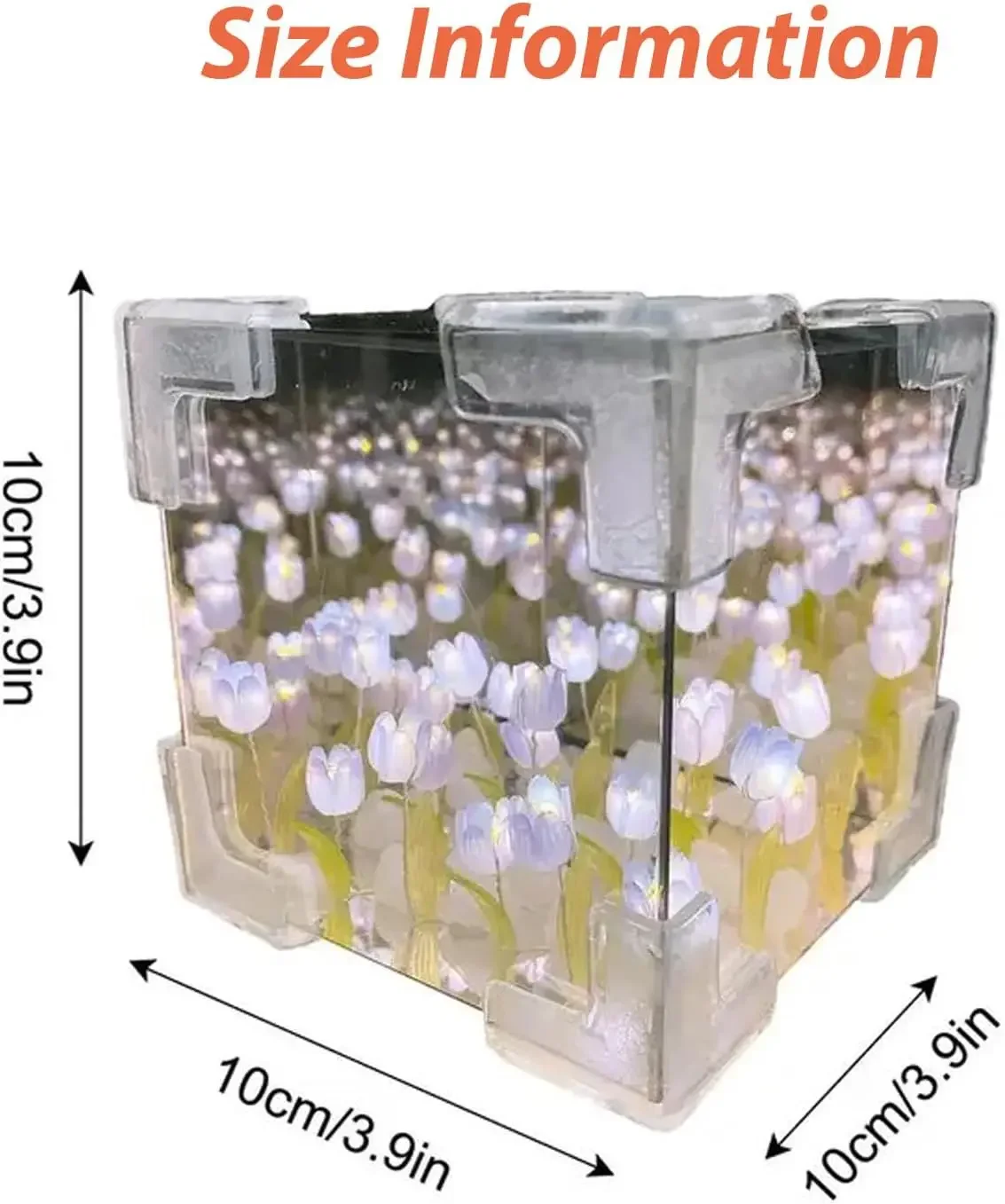 Светодиодный светильник в виде тюльпанов 3D