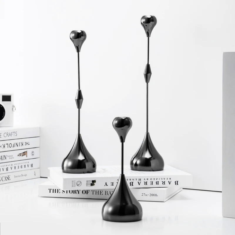 

Modern Craft Candle Holder Metal Stand Design Dining Table Centerpieces Candle Holders Nordic Decoration Salon Home Decoration