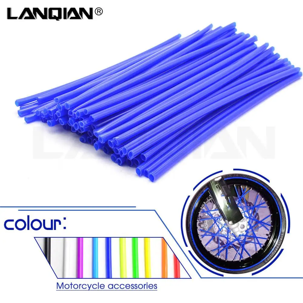

72pcs Universal Motorcycle Wheel spoke skins For Yamaha XT660X YZ450F WR250F XC250