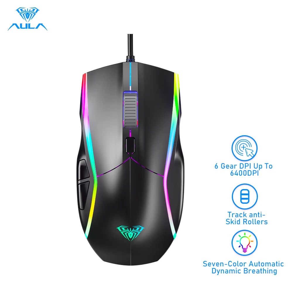 

USB-мышь компьютерная игровая, 6400DPI, 7 кнопок