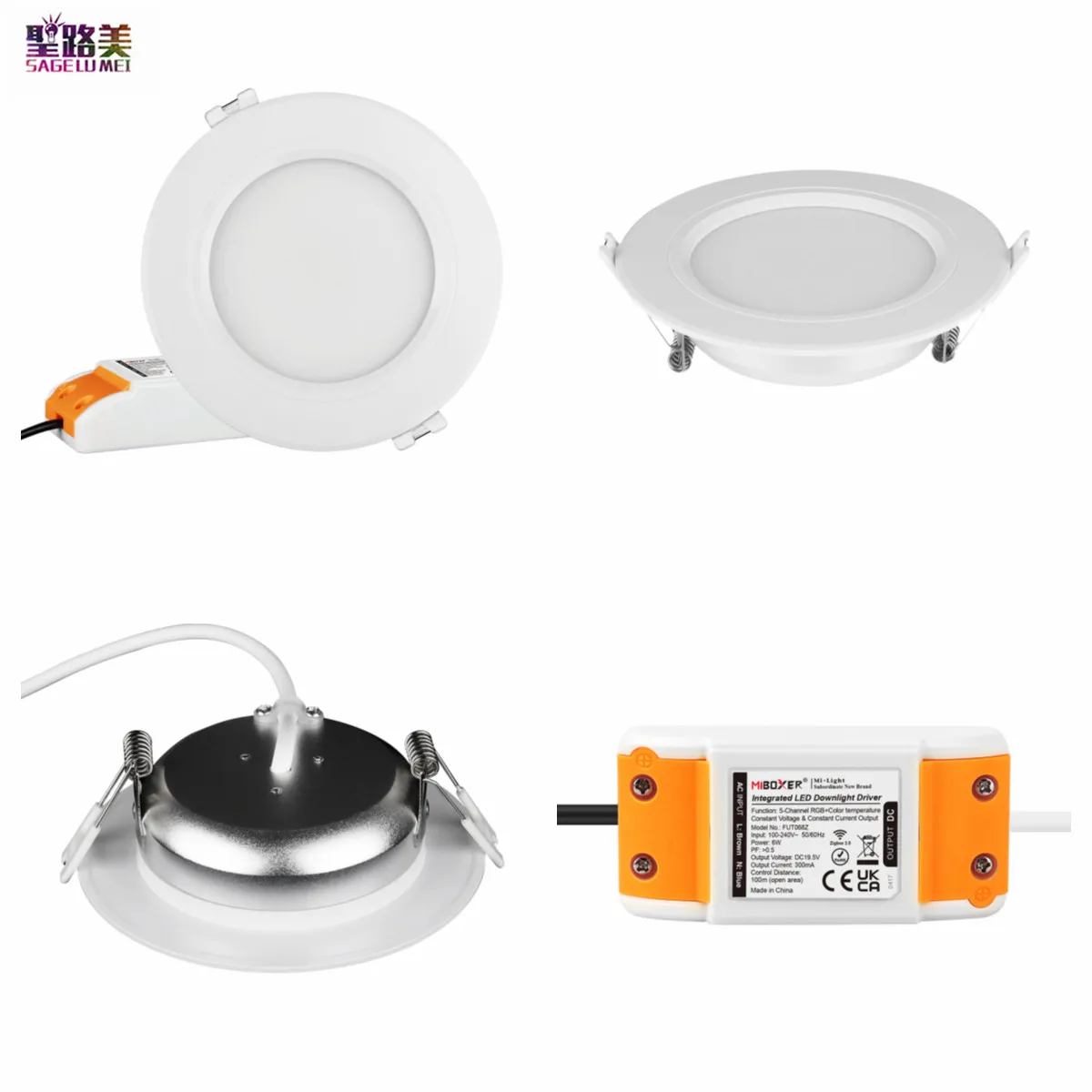 

Светодиодный светильник Zigbee FUT068Z, 6 Вт, RGB + CCT, 110-240 В переменного тока, 2700-6500 К, цветовая температура, светодиодные лампы для украшения кухни и ...