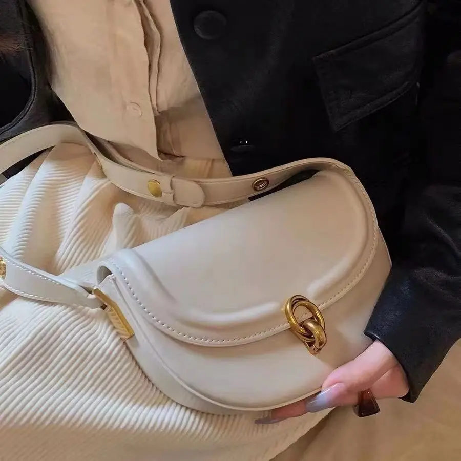Senior sense of saddlebag small bag 2023 new fashion versatile women's bag armpit single shoulder bag crossbody bag
