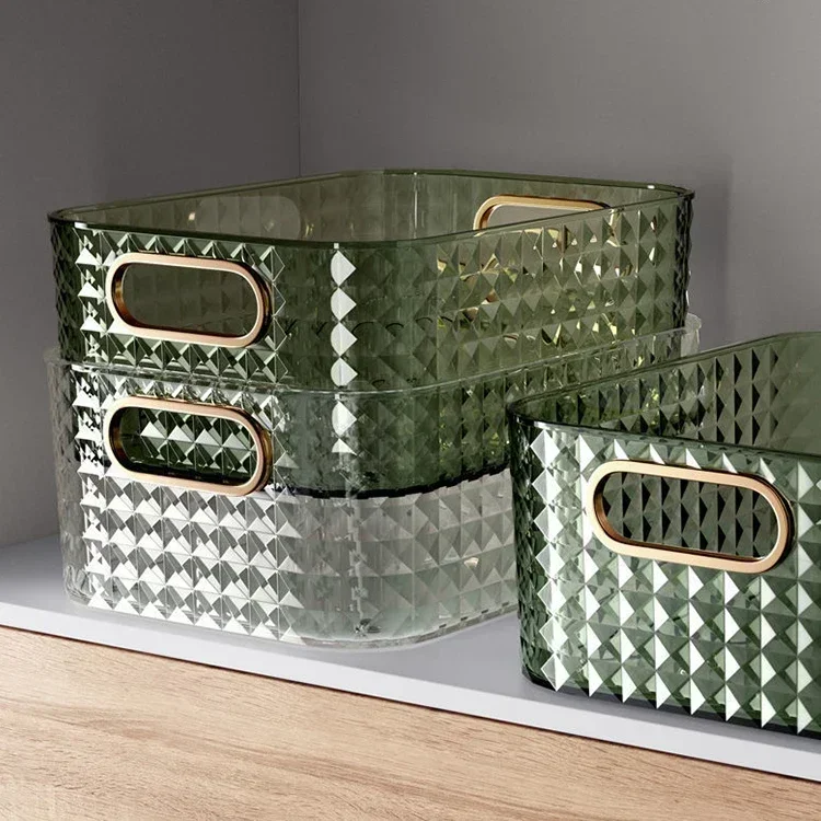 Futurism Box bathroom accessories Poatable With Handle Kitchen Desktop Makeup Organizers Basket Jewelry organizer