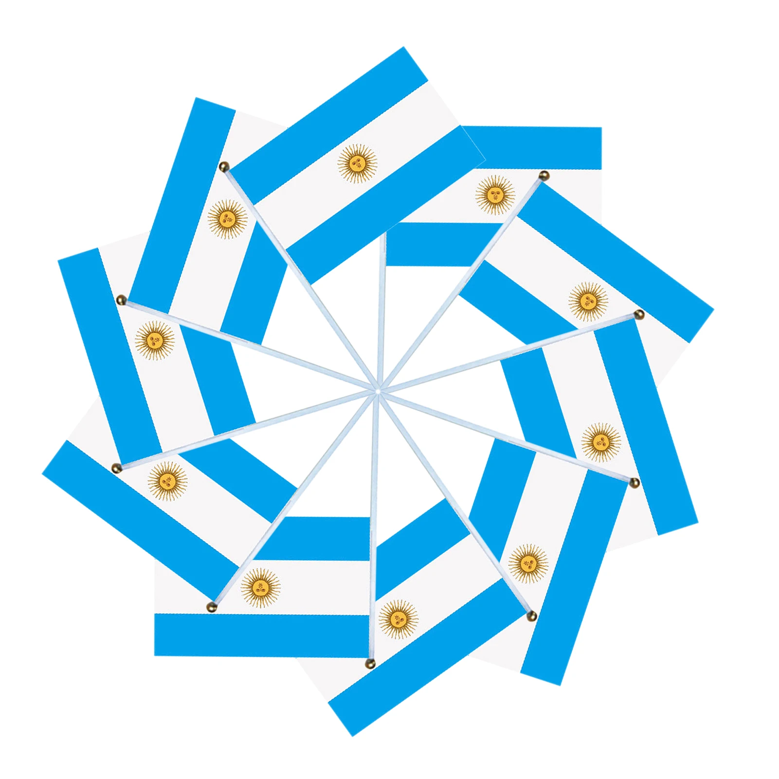 

10pcs Argentina Flag 14*21cm Mini Flags Outdoor Flag 10 Pieces 10pcs Argentine Flag Table Flag Desk Flag Office Flag