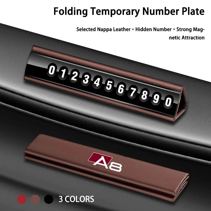 Новинка кожаная задняя крышка для Audi A8 A7 A6 A5 A4 A3 20142021 2022 2023 2020 автомобильные