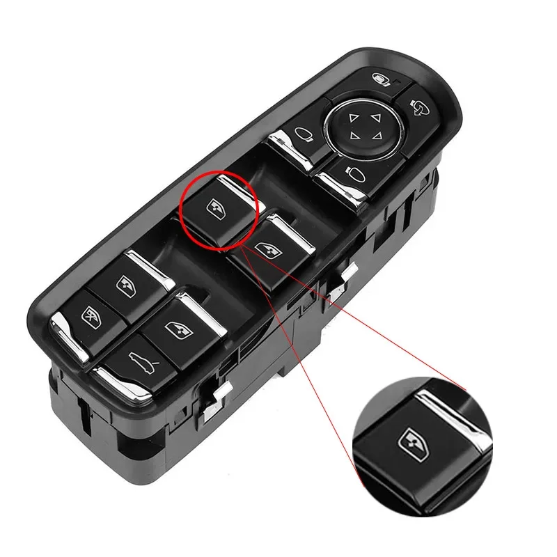 Крышка кнопки переключателя окна автомобиля, крышка водителя, главная сторона для Porsche Panamera/Cayenne 2010-2016 для Macan 2014-2018