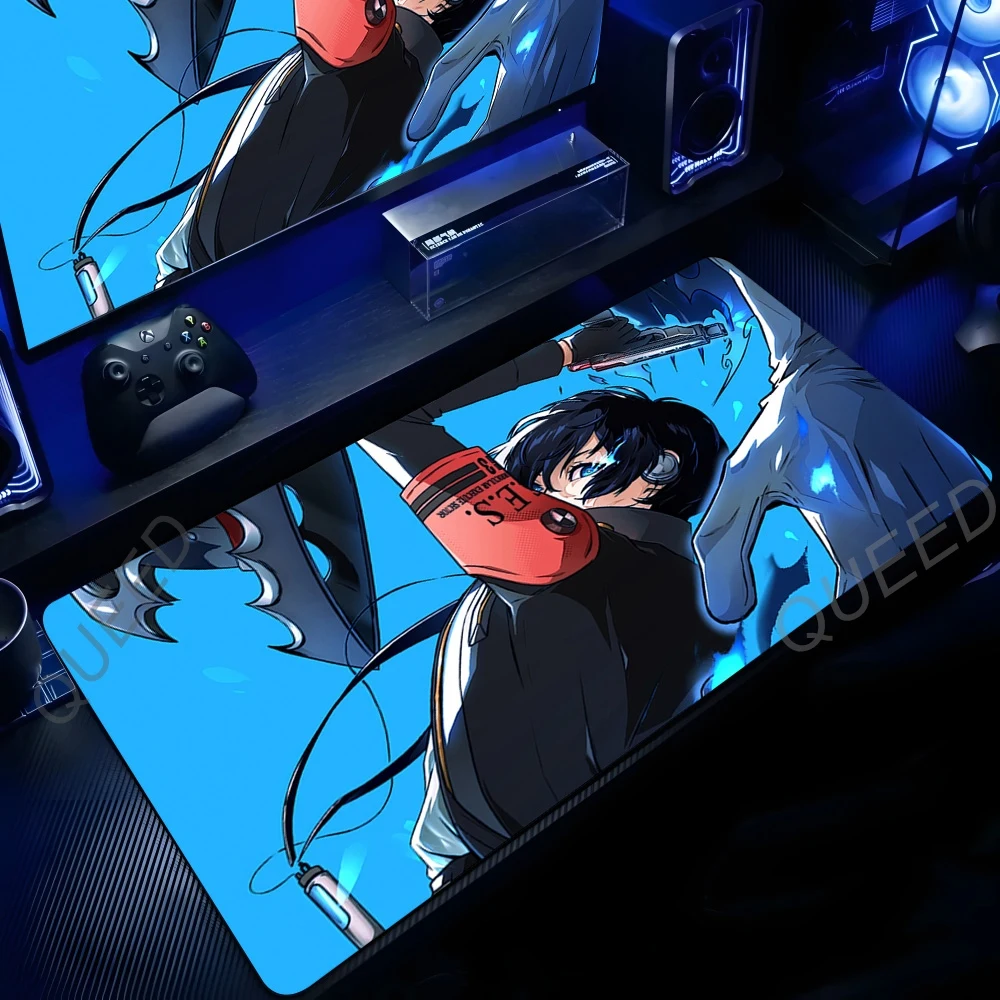Фото Коврик для мыши Persona 3 Reload в стиле аниме, офисный коврик для ноутбука, игровые аксессуары, нескользящий большой коврик для стола, резиновый коврик XL, коврик для геймеров №2