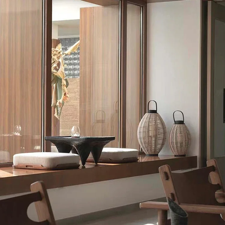 Татами из массива дерева журнальный столик риса медитация в стиле дзен