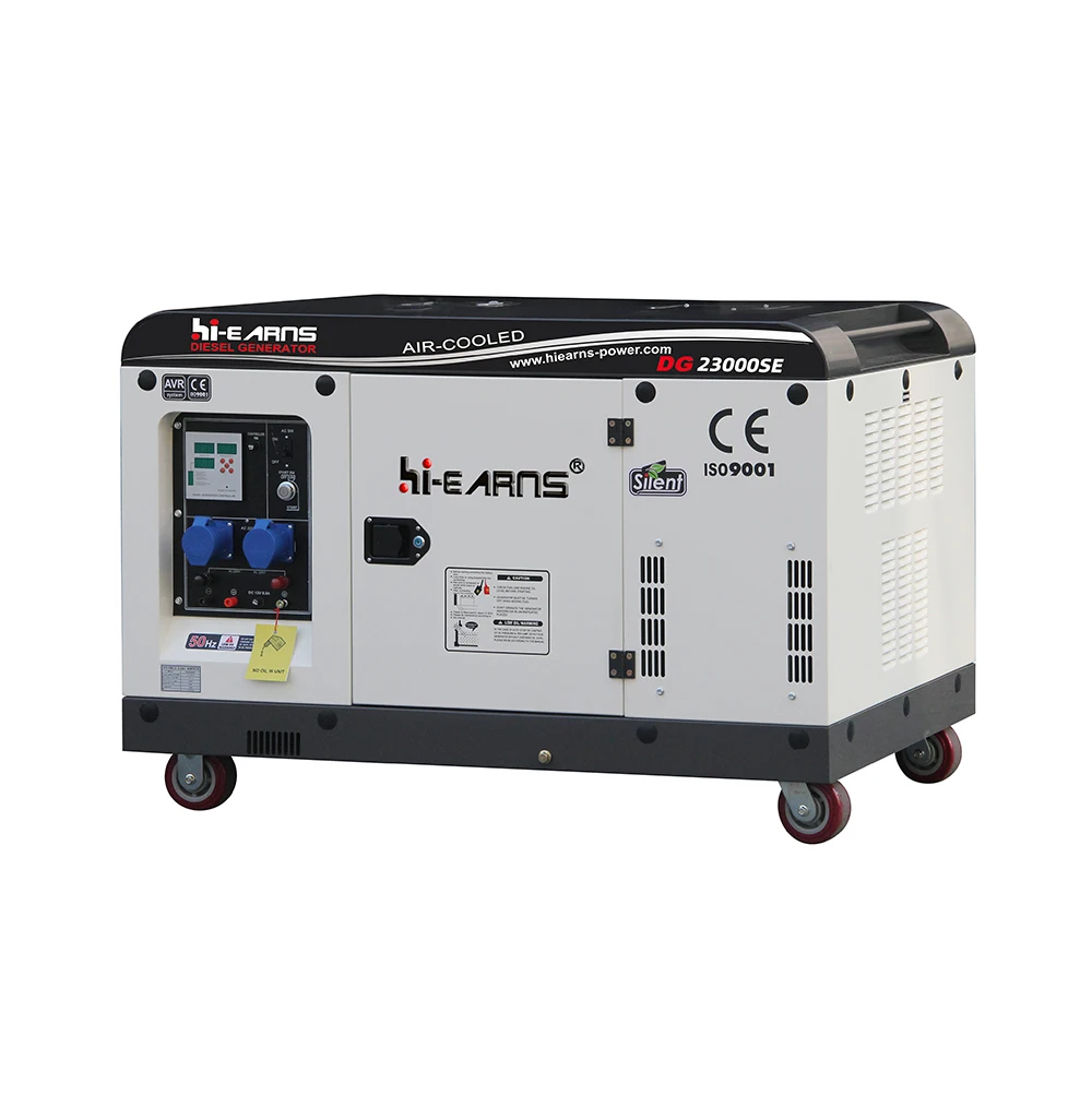 Бесшумные двухцилиндровые электрогенераторы 2V98 мощностью 16 кВт