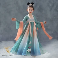 children cosplay costumes lace fairy princess dress suit little kids girl hanfu chinese traditional