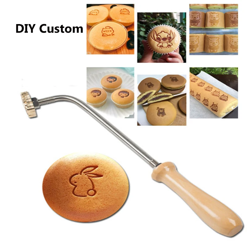 

Custom Fire Burning Copper Stamp Mold DIY Fire Baking Cake Bread Stamp Logo Customizable Pattern Iron Heating Emboss Decor Tools